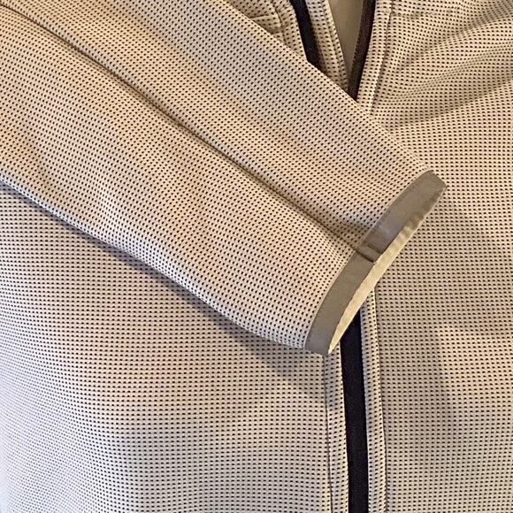 Gap Fit Optic White/Black Full-Zip Soft-Lined Hoodie Jacket Women's Medium - Picture 7 of 8